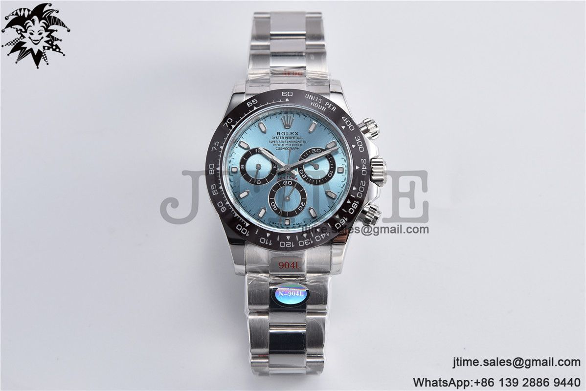 Daytona 116506 Brown Ceramic Bezel Noob 1:1 Best Edition 904L SS Case and Bracelet Ice Blue Dial SA4130 - Image 2