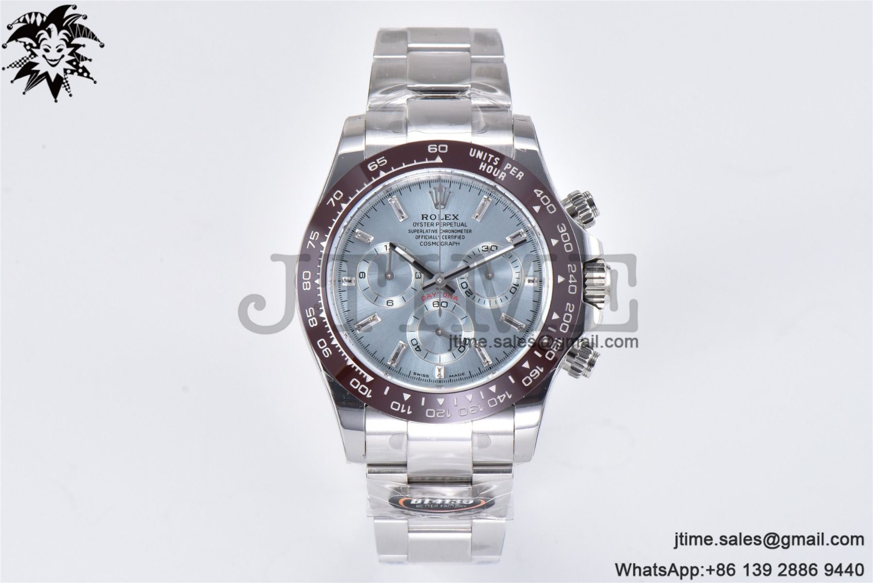 Daytona 116506 SS BTF 1:1 Best Edition 904L Brown Ceramic Bezel I-Blue Dial on SS Bracelet A4130 - Image 2