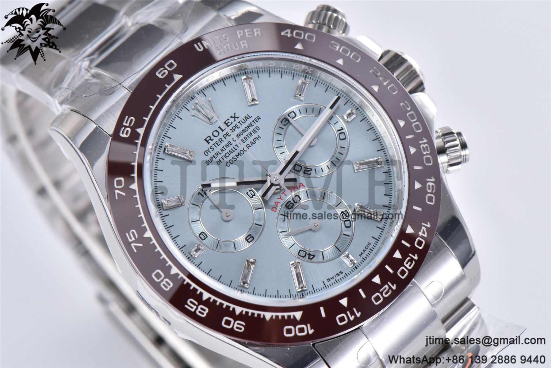 Daytona 116506 SS BTF 1:1 Best Edition 904L Brown Ceramic Bezel I-Blue Dial on SS Bracelet A4130 - Image 5