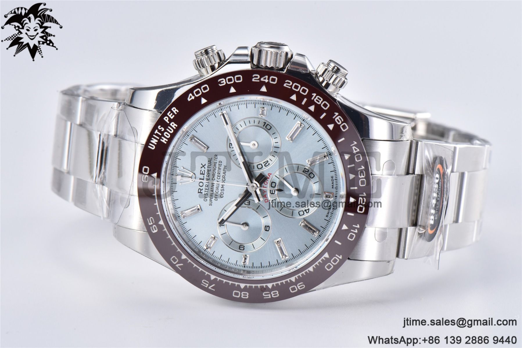 Daytona 116506 SS BTF 1:1 Best Edition 904L Brown Ceramic Bezel I-Blue Dial on SS Bracelet A4130 - Image 4