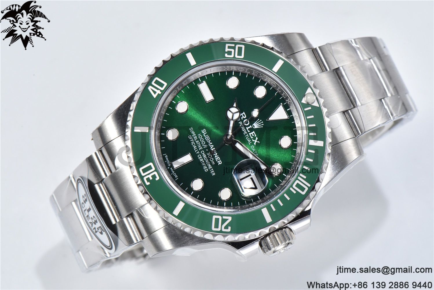 Submariner 116610 LV Green Ceramic Clean Factory 1:1 Best Edition 904L SS Case and Bracelet VS3135 - Image 4