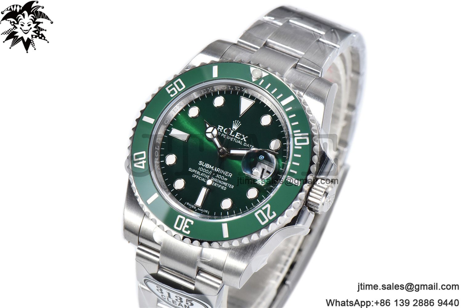 Submariner 116610 LV Green Ceramic Clean Factory 1:1 Best Edition 904L SS Case and Bracelet VS3135