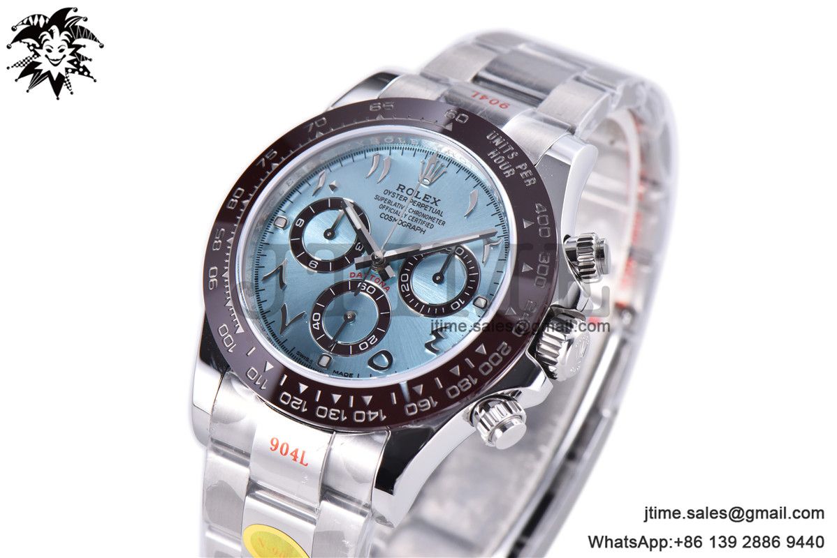 Daytona 116506 Brown Ceramic Bezel Noob 1:1 Best Edition 904L SS Case and Bracelet Arabic Dial SA4130 V3