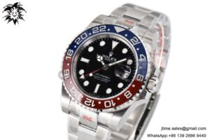 GMT-Master II 126710 BLRO Red/Blue Ceramic GMF Best Edition on SS Oyster Bracelet VR3186 V6