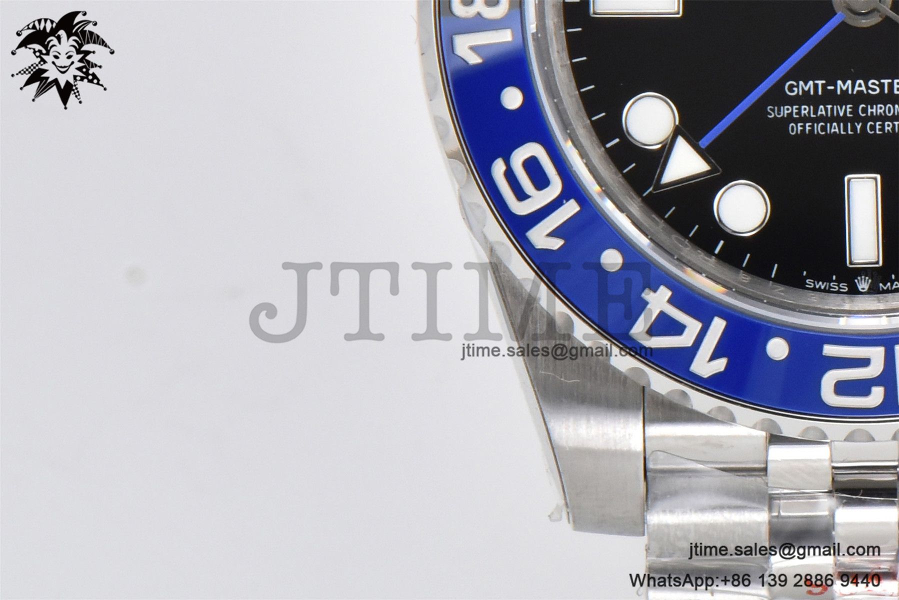 GMT-Master II Batman 126710 BLNR Black/Blue Ceramic VSF Best Edition on SS Jubilee Bracelet VR3186 - Image 7