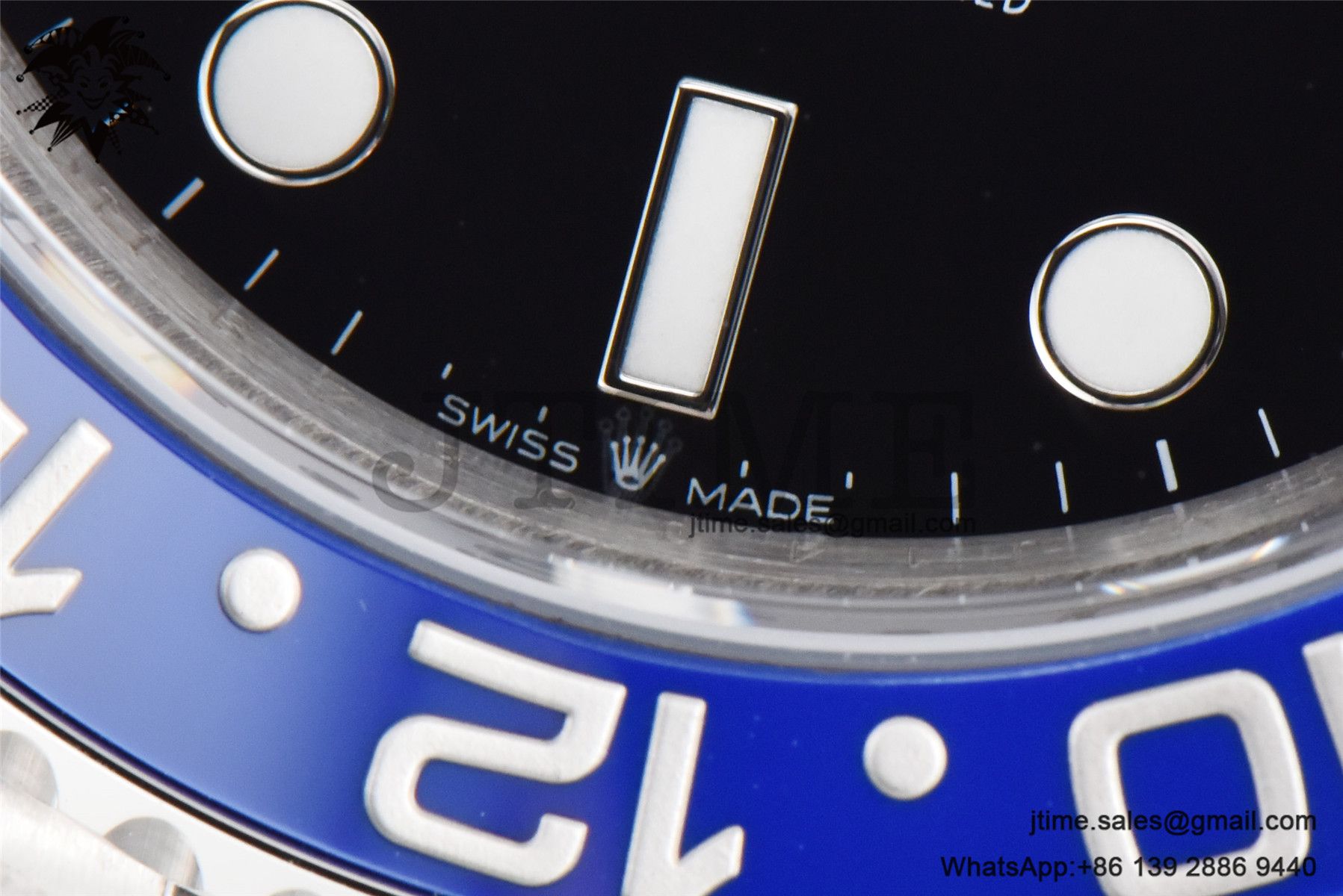 GMT-Master II Batman 126710 BLNR Black/Blue Ceramic VSF Best Edition on SS Jubilee Bracelet VR3186 - Image 11