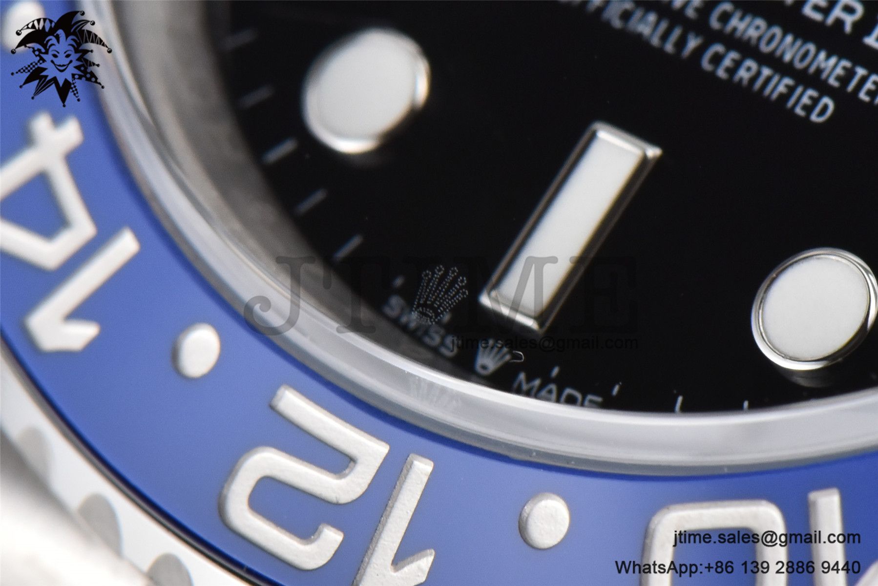GMT-Master II Batman 126710 BLNR Black/Blue Ceramic VSF Best Edition on SS Jubilee Bracelet VR3186 - Image 13