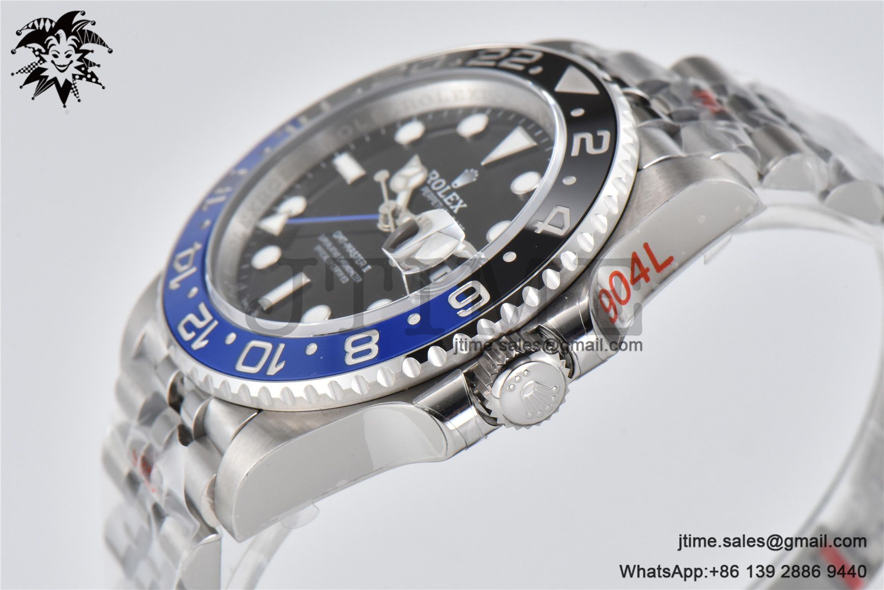 GMT-Master II Batman 126710 BLNR Black/Blue Ceramic VSF Best Edition on SS Jubilee Bracelet VR3186 - Image 14
