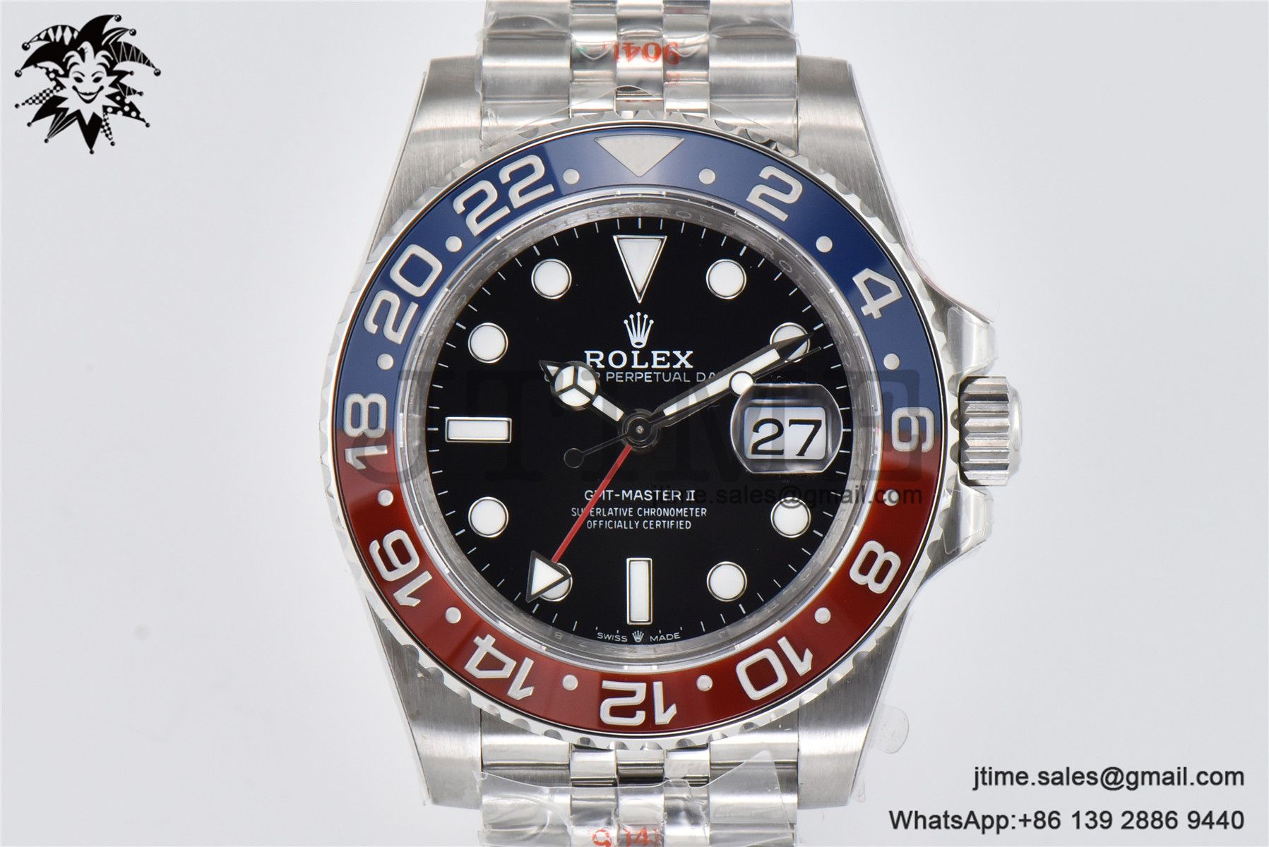 GMT-Master II 126710 BLRO Pepsi 904L Steel VSF 1:1 Best Edition on Jubilee Bracelet DD3285 CHS V3 - Image 4