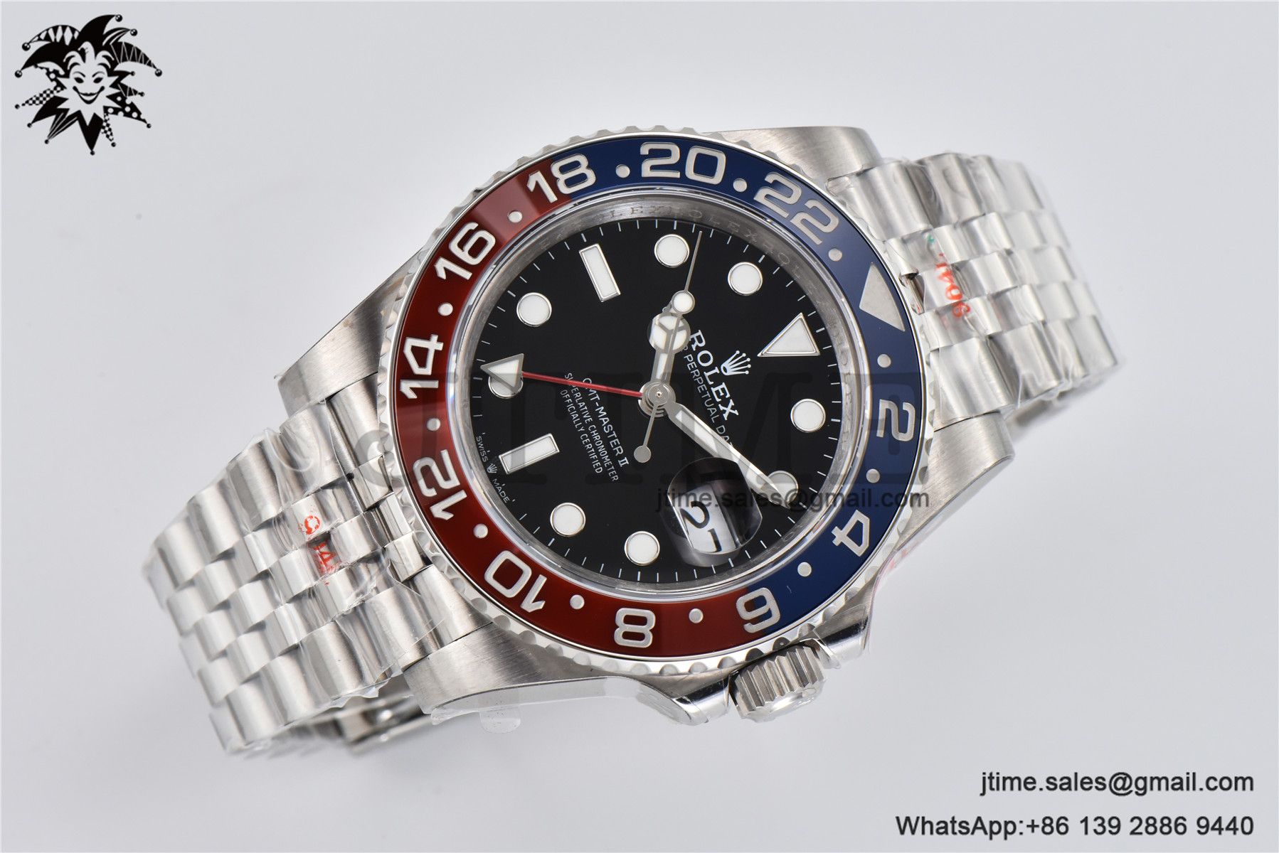 GMT-Master II 126710 BLRO Pepsi 904L Steel VSF 1:1 Best Edition on Jubilee Bracelet DD3285 CHS V3 - Image 5