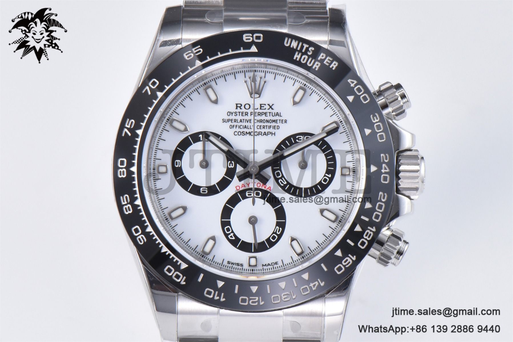Daytona 116500 ZF 1:1 Best Edition 904L SS Case and Bracelet White Dial SH4130 - Image 3
