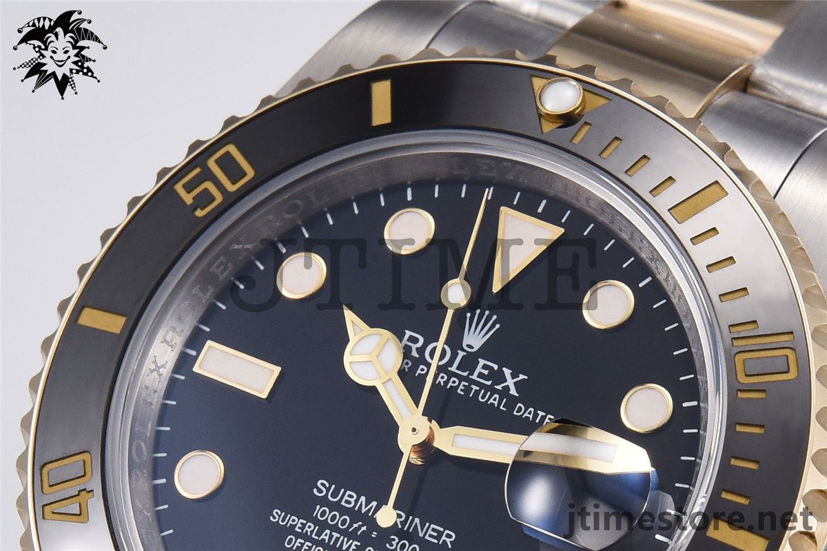Submariner 116613 LN Noob V8 1:1 Best Edition YG Wrapped Bezel Black Dial on SS/YG Bracelet A2836 - Image 12
