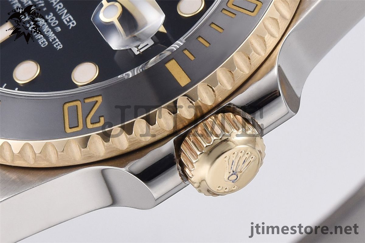 Submariner 116613 LN Noob V8 1:1 Best Edition YG Wrapped Bezel Black Dial on SS/YG Bracelet A2836 - Image 13
