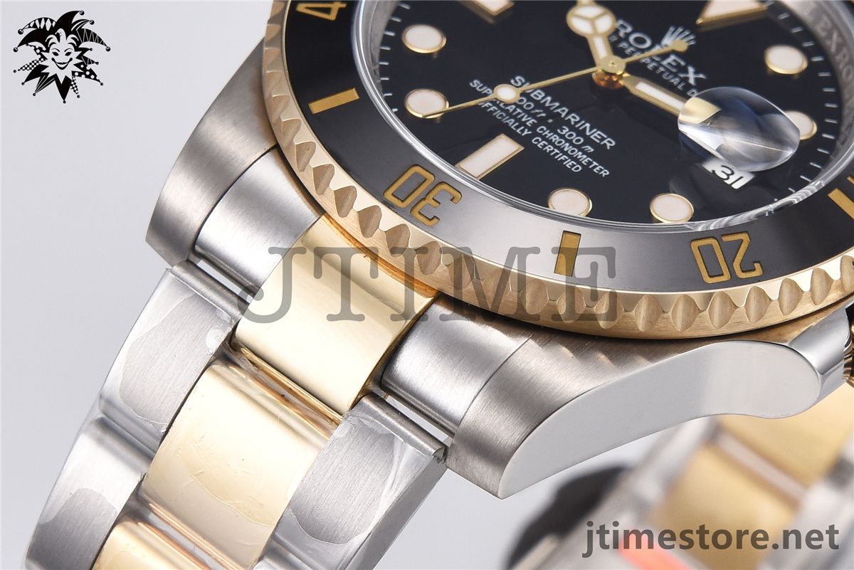 Submariner 116613 LN Noob V8 1:1 Best Edition YG Wrapped Bezel Black Dial on SS/YG Bracelet A2836 - Image 14