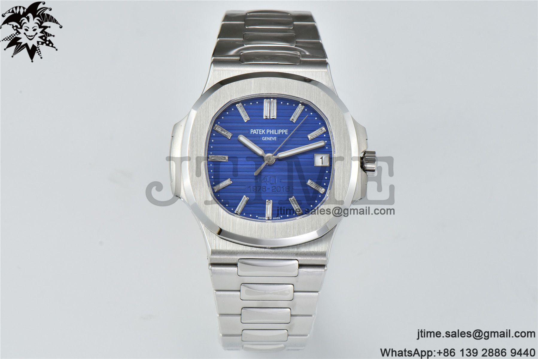Nautilus 5711 3KF 1:1 Best Edition 40th Anniversary Blue Dial on SS Bracelet A324 Super Clone V2 - Image 5