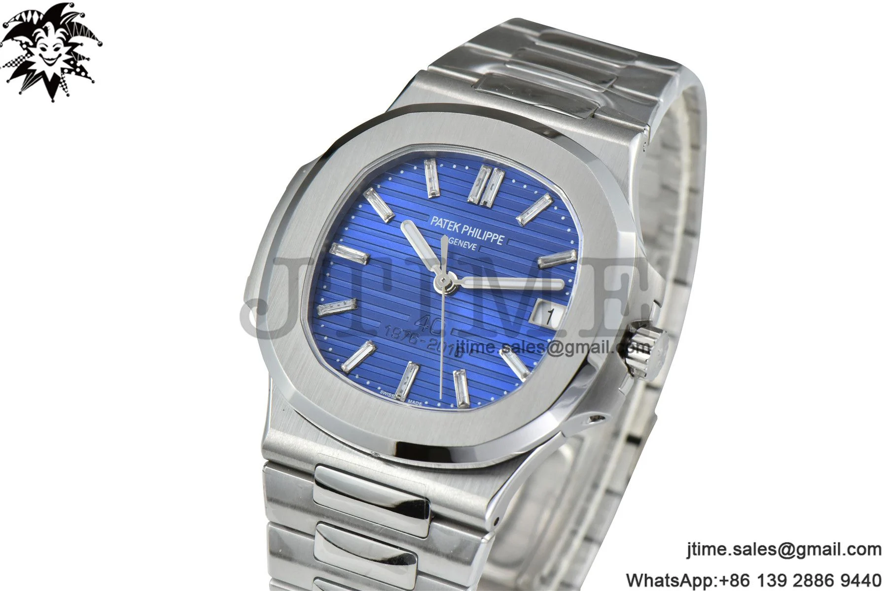 Nautilus 5711 3KF 1:1 Best Edition 40th Anniversary Blue Dial on SS Bracelet A324 Super Clone V2