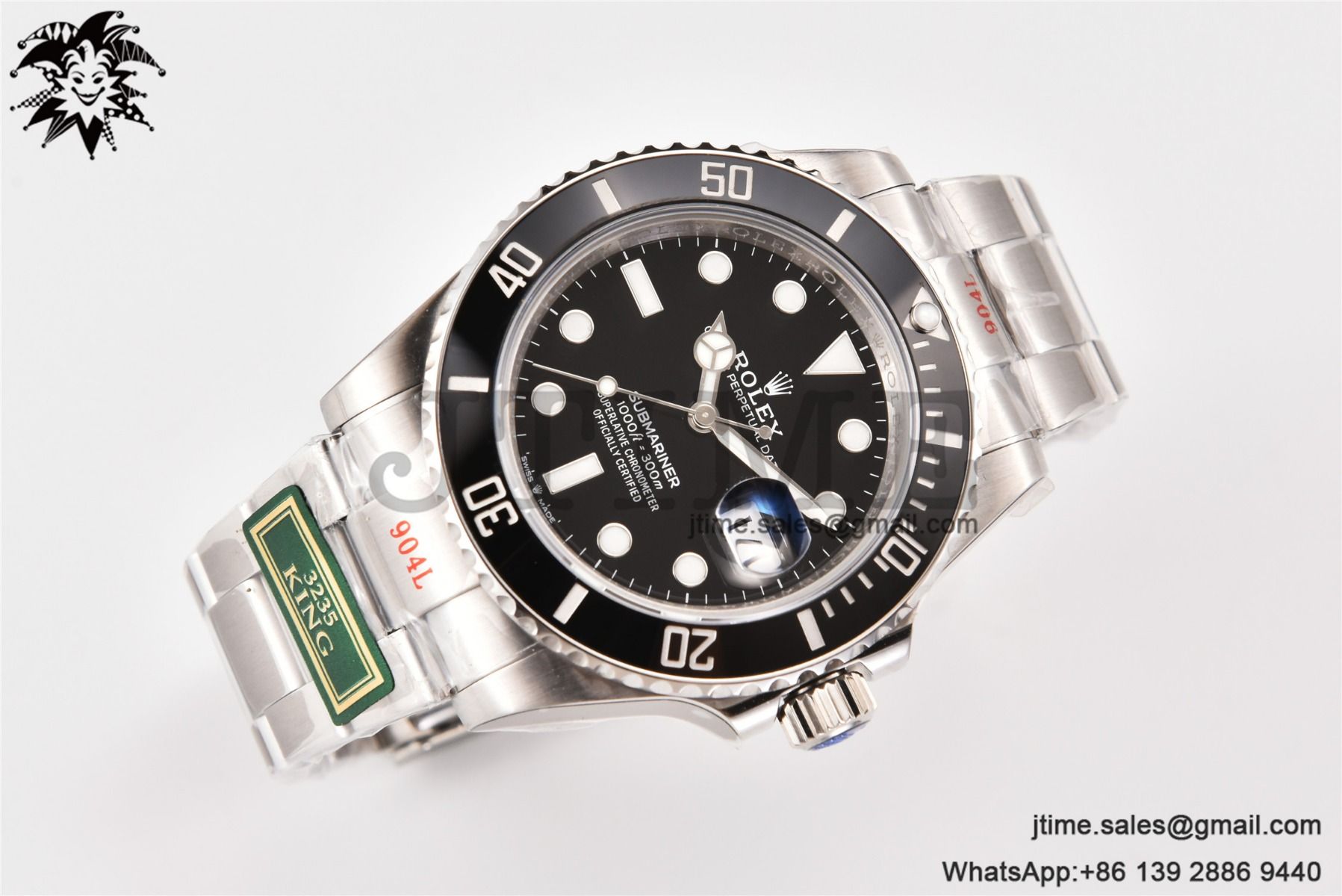 Submariner 41mm 126610 LN Black Ceramic King 1:1 Best Edition 904L SS Case and Bracelet VR3235 - Image 4