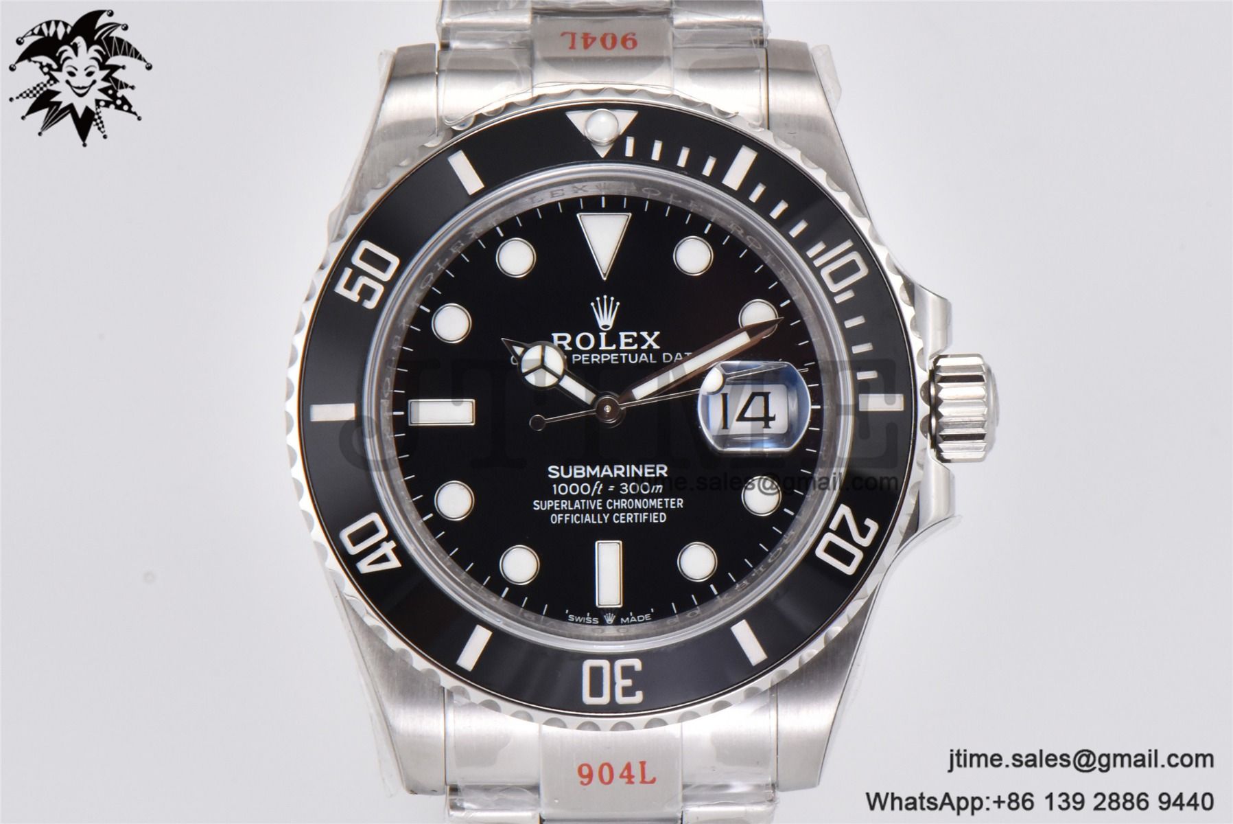 Submariner 41mm 126610 LN Black Ceramic King 1:1 Best Edition 904L SS Case and Bracelet VR3235 - Image 3