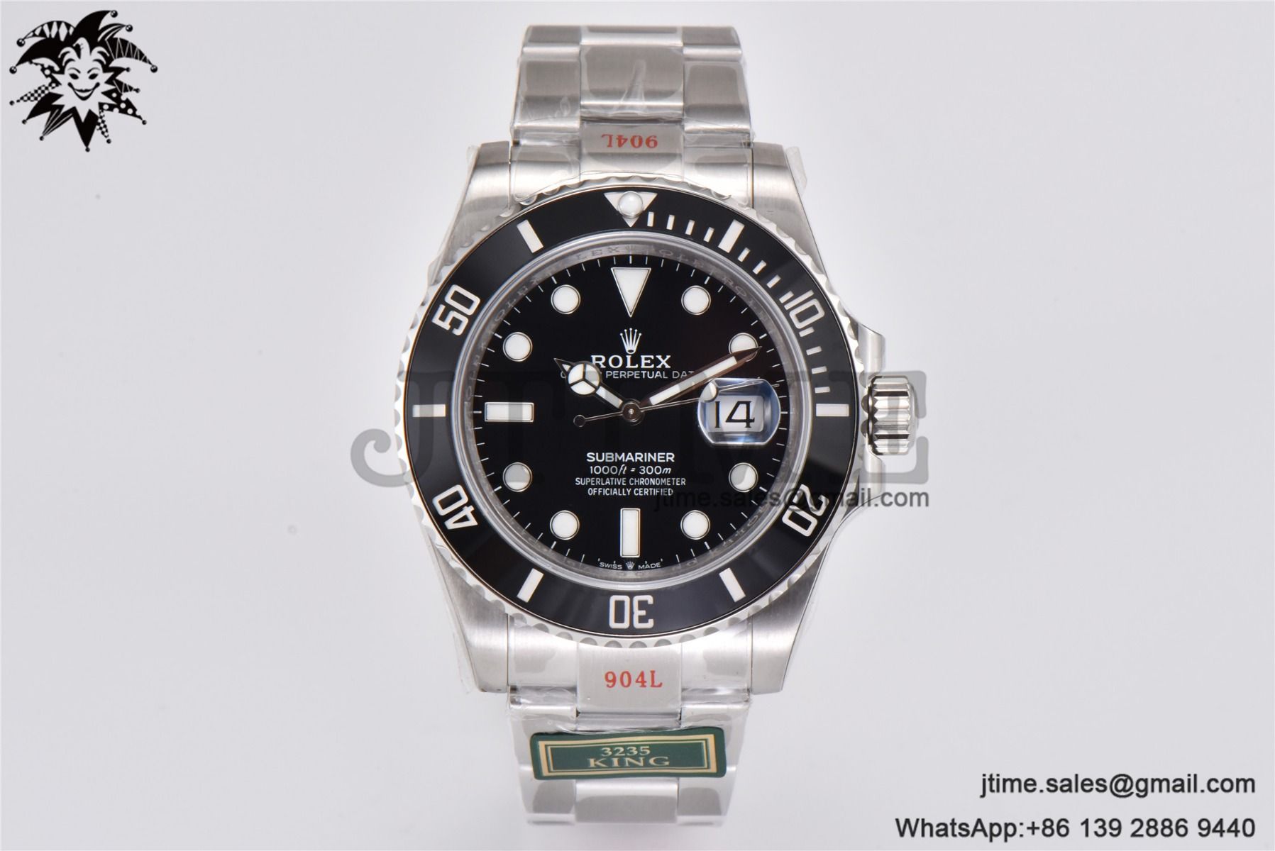 Submariner 41mm 126610 LN Black Ceramic King 1:1 Best Edition 904L SS Case and Bracelet VR3235 - Image 2