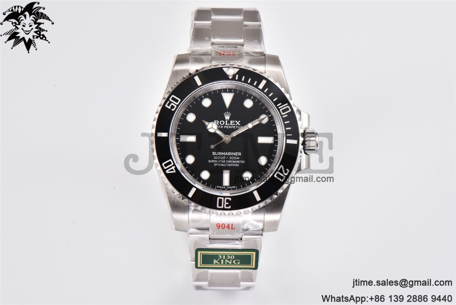 Submariner 114060 LN No Date Black Ceramic King 1:1 Best Edition 904L SS Case and Bracelet VR3130 - Image 2