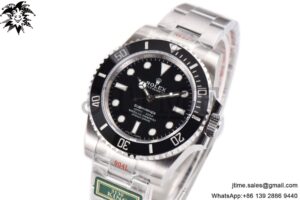 Submariner 114060 LN No Date Black Ceramic King 1:1 Best Edition 904L SS Case and Bracelet VR3130