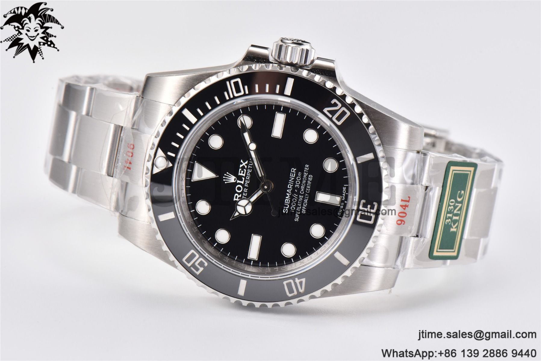Submariner 114060 LN No Date Black Ceramic King 1:1 Best Edition 904L SS Case and Bracelet VR3130 - Image 4