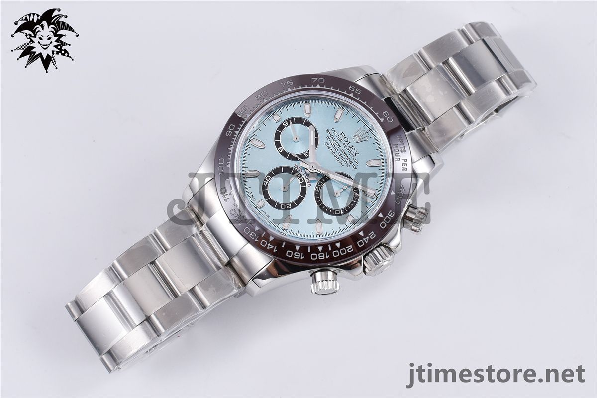 Daytona 116506 Noob 1:1 Best Edition Brown Ceramic Bezel Ice Blue Dial on SS Bracelet A7750 - Image 2