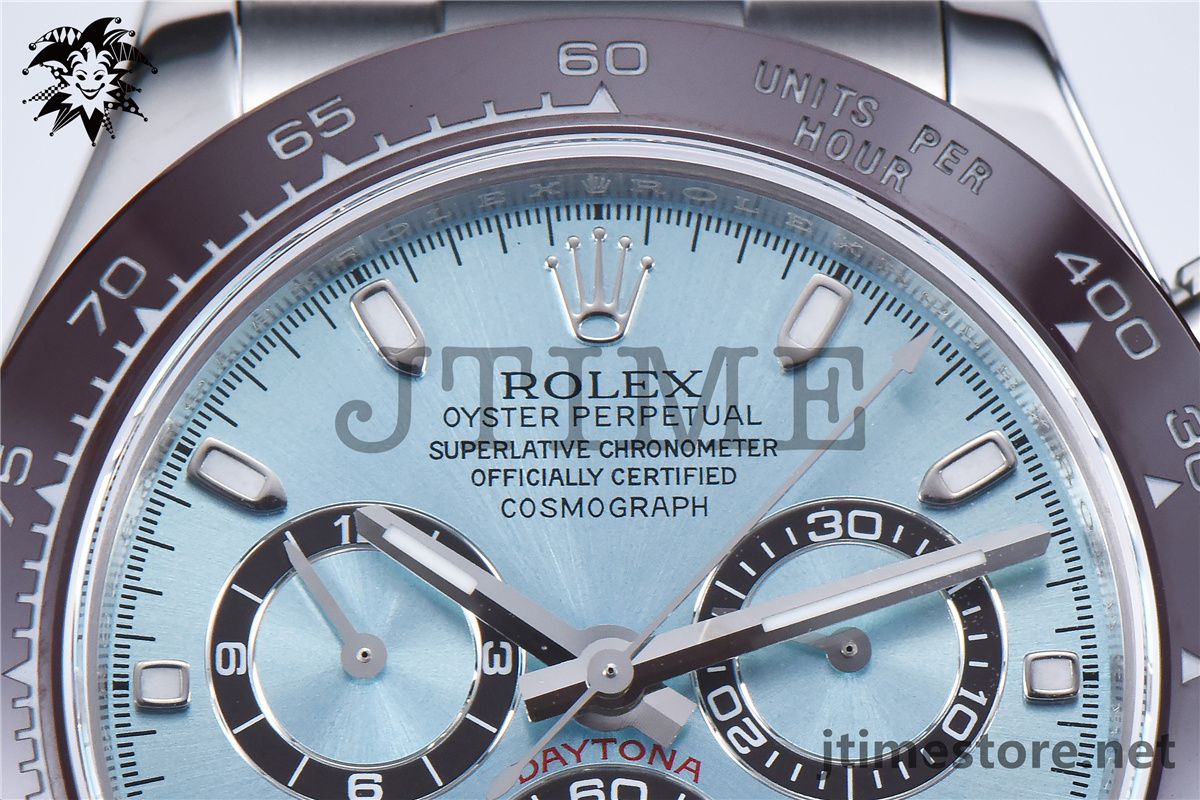 Daytona 116506 Noob 1:1 Best Edition Brown Ceramic Bezel Ice Blue Dial on SS Bracelet A7750 - Image 13