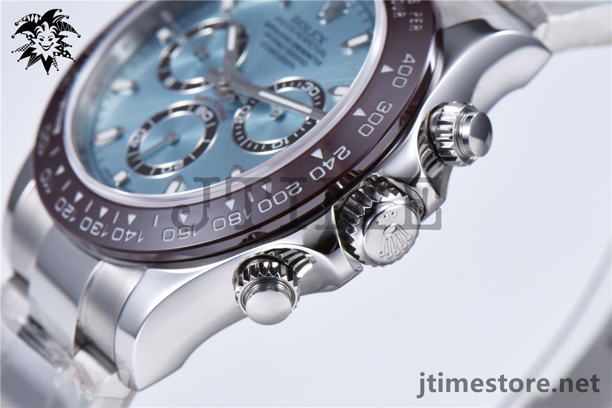Daytona 116506 Noob 1:1 Best Edition Brown Ceramic Bezel Ice Blue Dial on SS Bracelet A7750 - Image 14