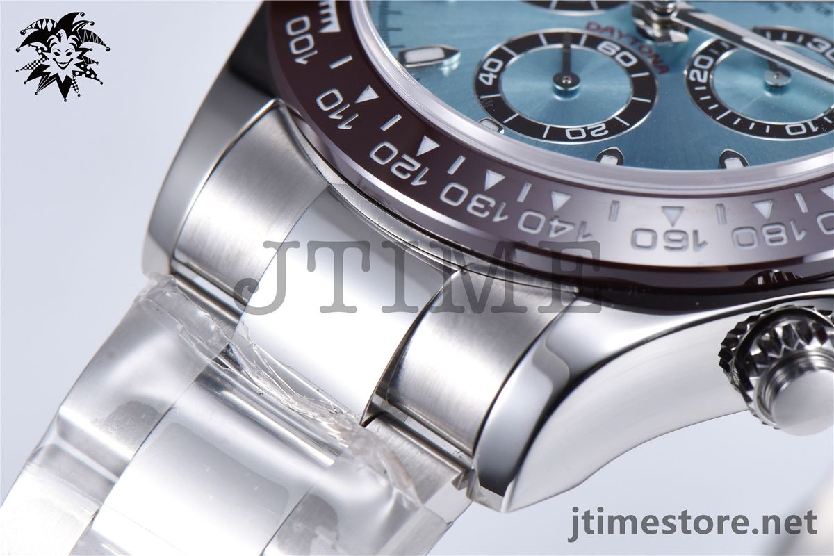 Daytona 116506 Noob 1:1 Best Edition Brown Ceramic Bezel Ice Blue Dial on SS Bracelet A7750 - Image 15