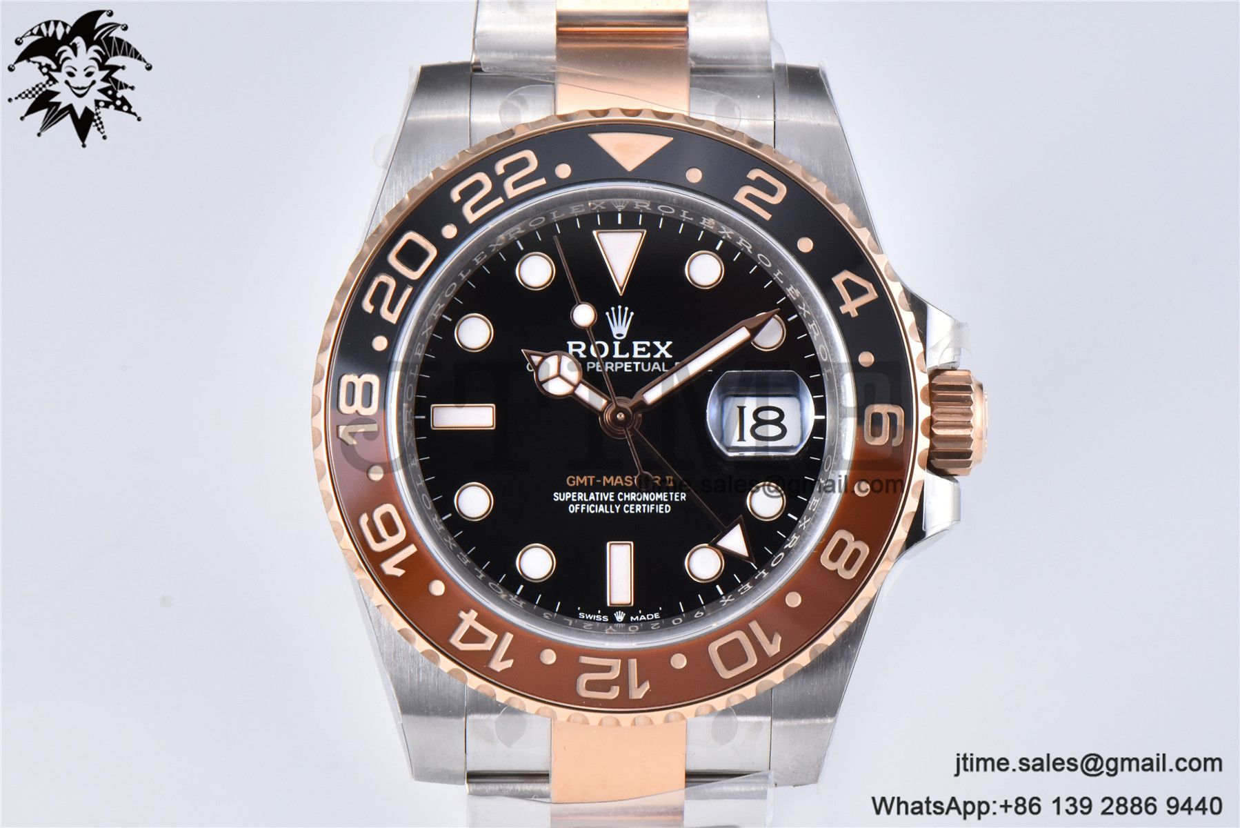 GMT-Master II Rootbeer 126711 CHNR Black/Brown Ceramic Clean Factory Best Edition on SS/RG Bracelet DD3285 CHS - Image 2