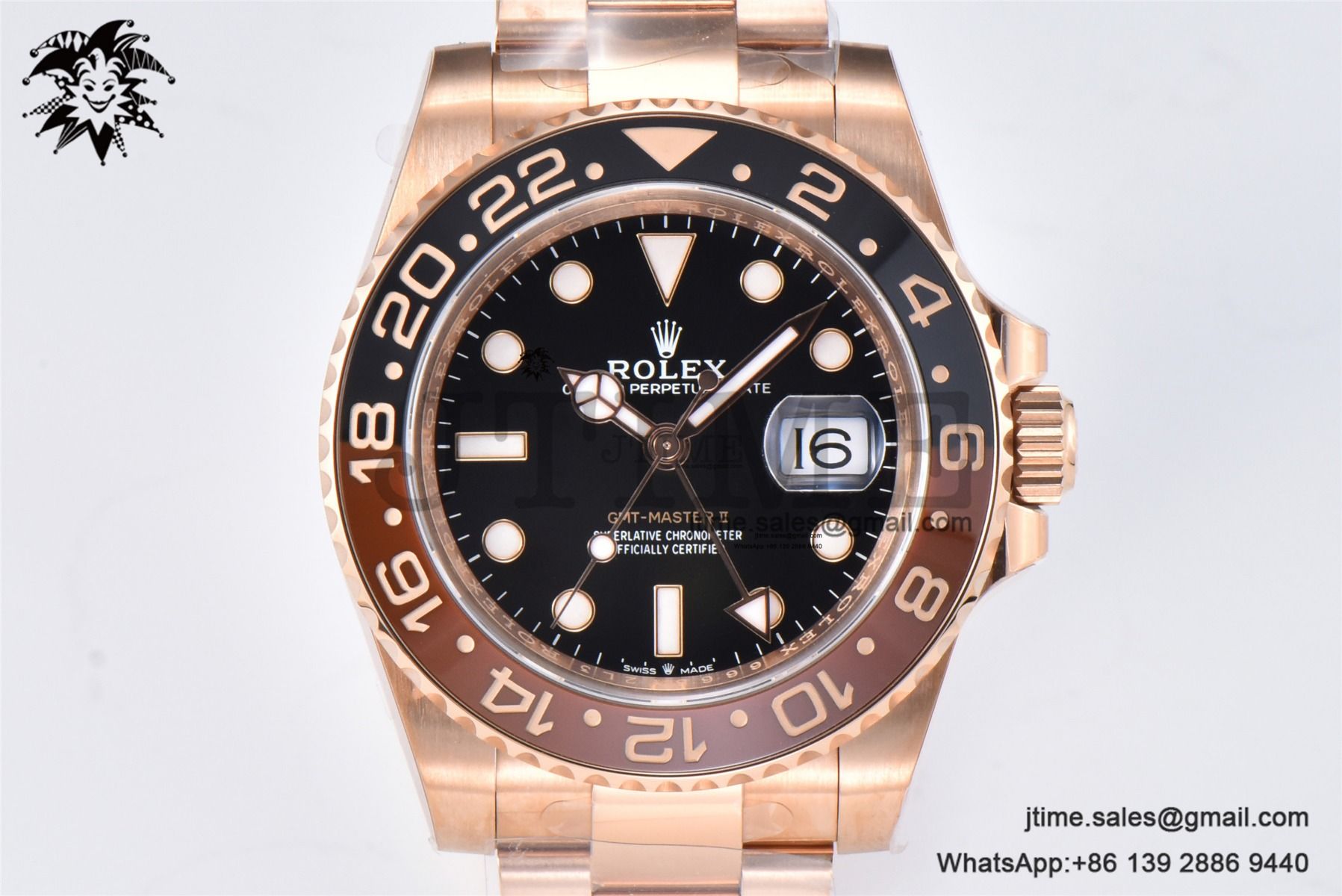 GMT-Master II 126715 CHNR Rootbeer RG Black/Brown Ceramic Clean Factory Best Edition on RG Bracelet VR3186 - Image 2
