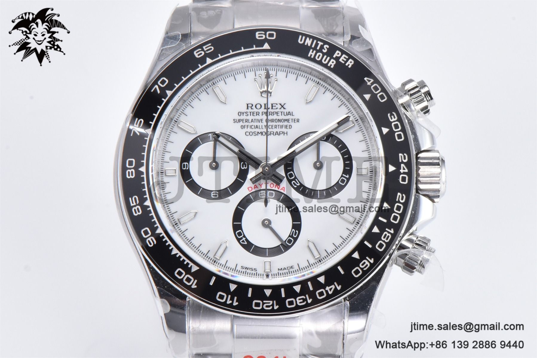 Daytona 116500 Panda Clean Factory 1:1 Best Edition 904L SS Case and Bracelet White Dial SH4131 - Image 2
