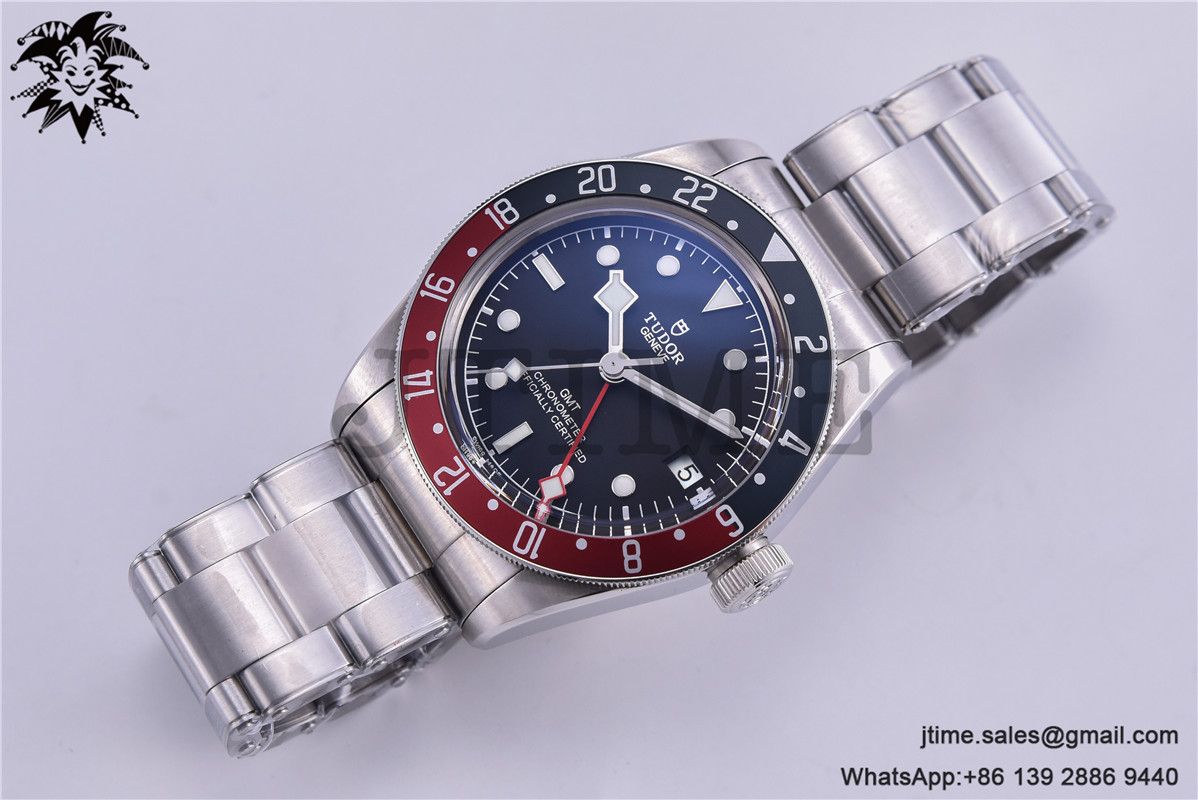 Black Bay GMT Pepsi Blue/Red Bezel ZF 1:1 Best Edition on SS Bracelet A2836 - Image 3