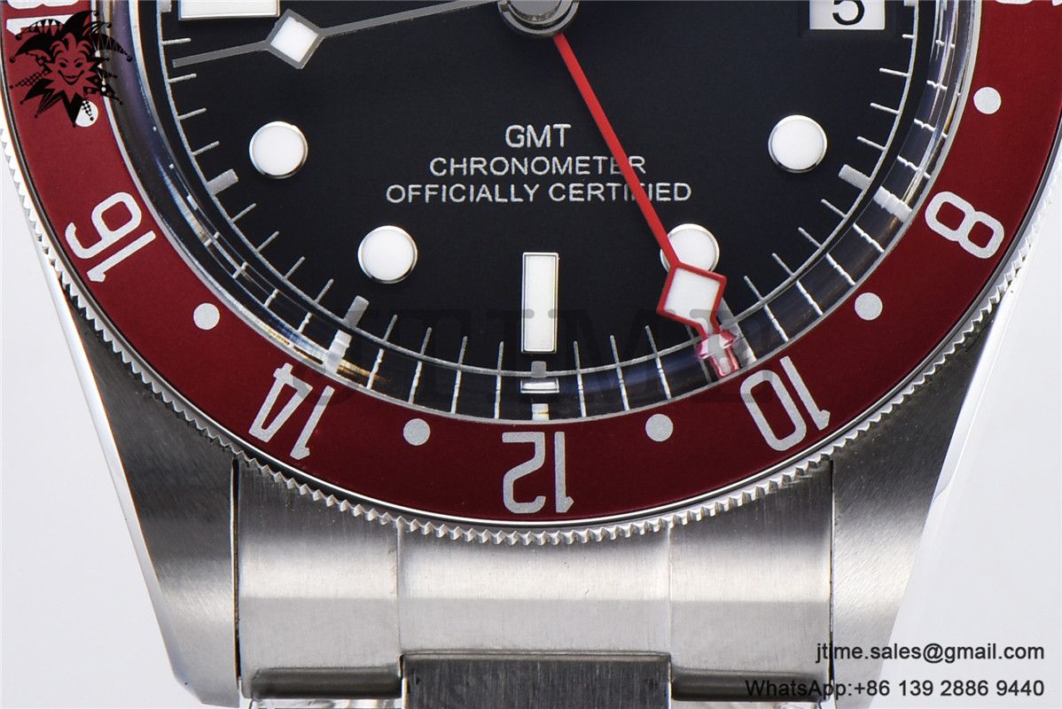 Black Bay GMT Pepsi Blue/Red Bezel ZF 1:1 Best Edition on SS Bracelet A2836 - Image 8