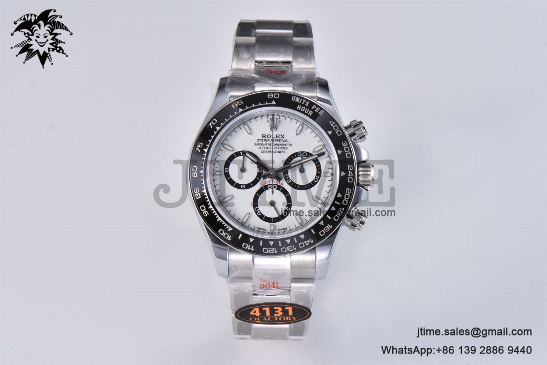 Daytona 126500 QF 1:1 Best Edition 904L Steel White Dial on SS Braclet SA4131 - Image 3