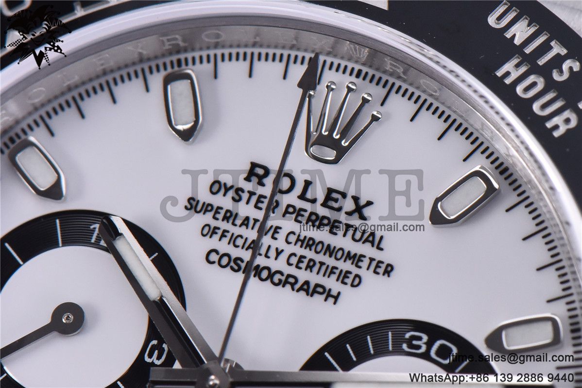 Daytona 116500 Noob 1:1 Best Edition 904L SS Case and Bracelet White Dial SA4130 V4 - Image 18