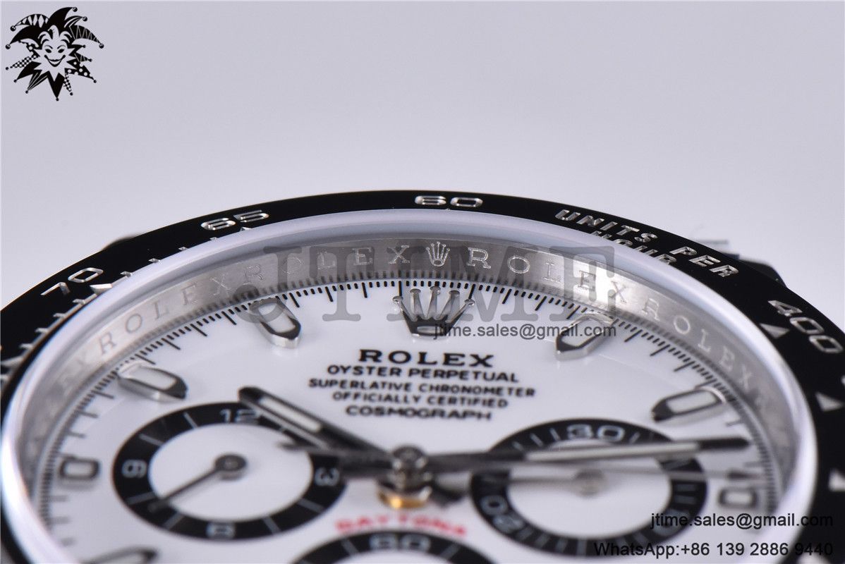 Daytona 116500 Noob 1:1 Best Edition 904L SS Case and Bracelet White Dial SA4130 V4 - Image 23