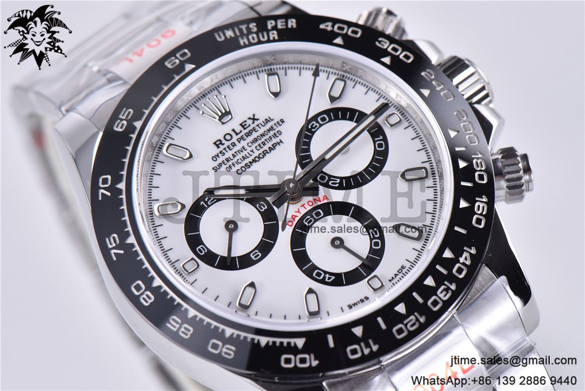 Daytona 116500 Noob 1:1 Best Edition 904L SS Case and Bracelet White Dial SA4130 V4 - Image 24