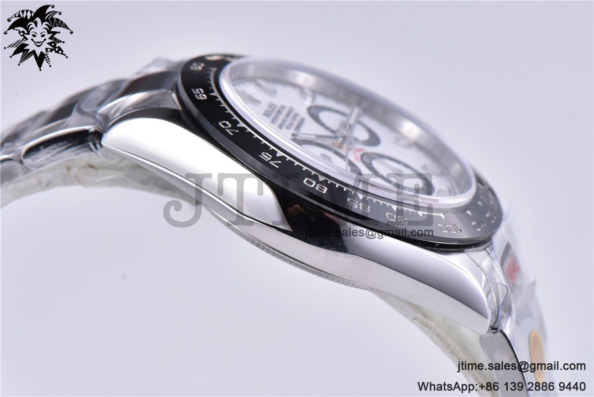 Daytona 116500 Noob 1:1 Best Edition 904L SS Case and Bracelet White Dial SA4130 V4 - Image 25