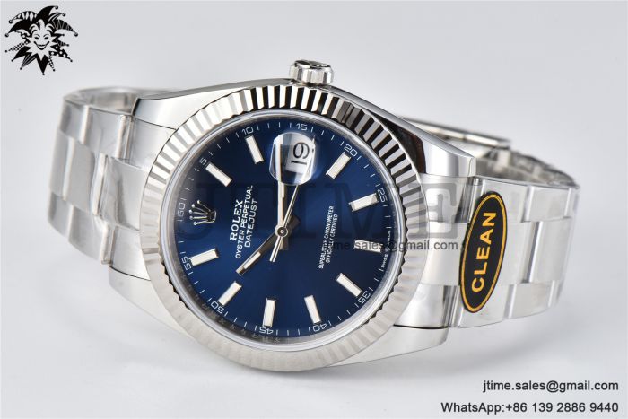 DateJust 126334 904L SS Clean Factory Best Edition Blue Dial on Oyster Bracelet S3235 - Image 2