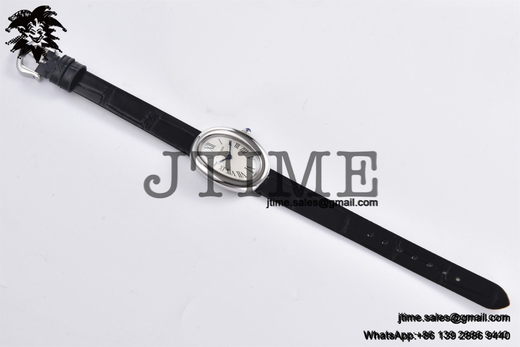 Baignoire Watch AF 1:1 Best Edition White Dial on Black Croco Strap RONDA Quartz - Image 2