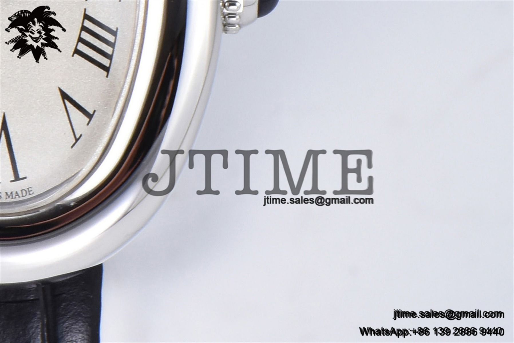 Baignoire Watch AF 1:1 Best Edition White Dial on Black Croco Strap RONDA Quartz - Image 5