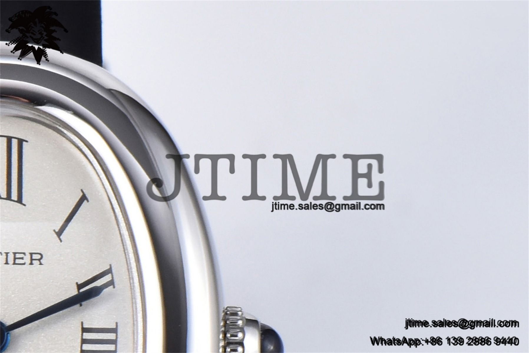 Baignoire Watch AF 1:1 Best Edition White Dial on Black Croco Strap RONDA Quartz - Image 4