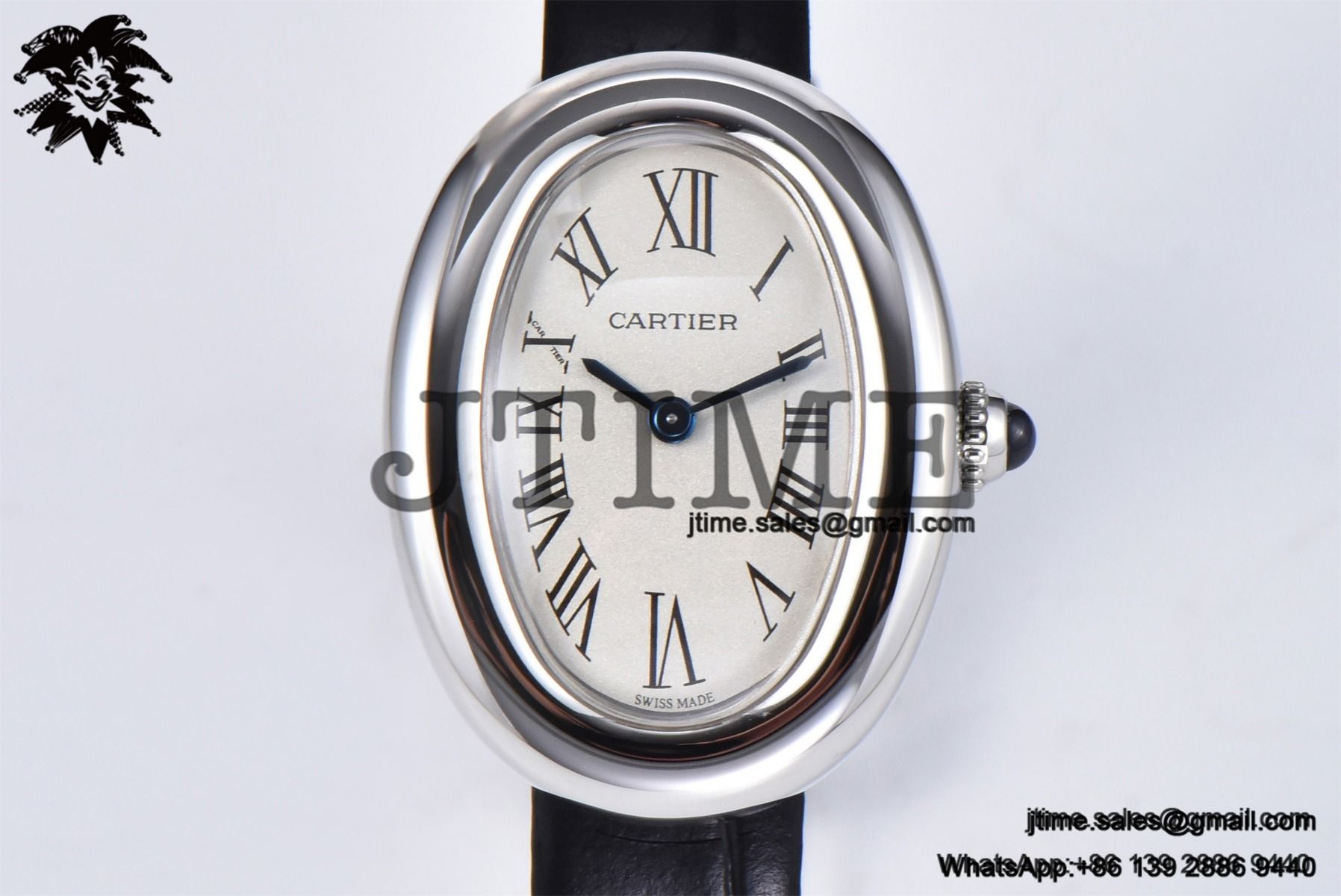 Baignoire Watch AF 1:1 Best Edition White Dial on Black Croco Strap RONDA Quartz - Image 7
