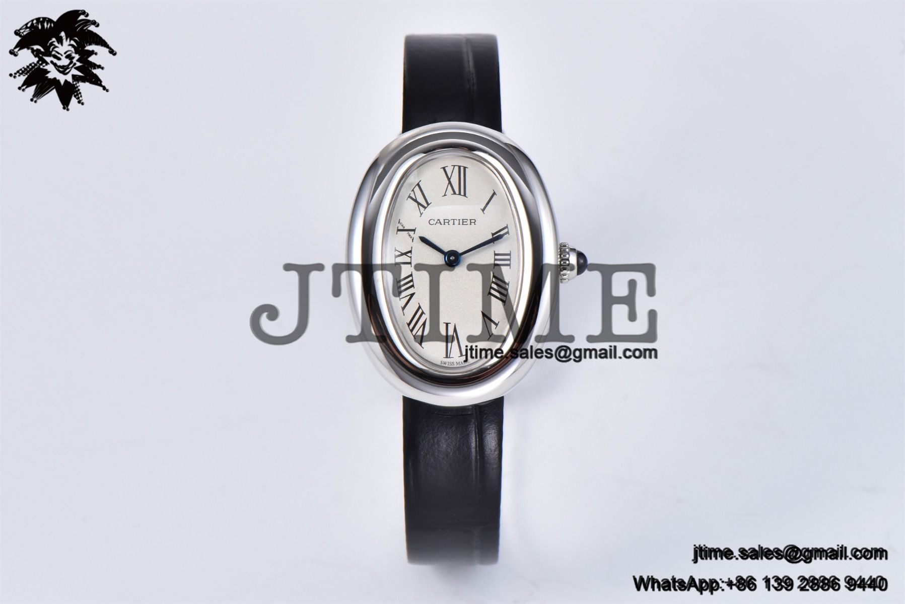 Baignoire Watch AF 1:1 Best Edition White Dial on Black Croco Strap RONDA Quartz - Image 14