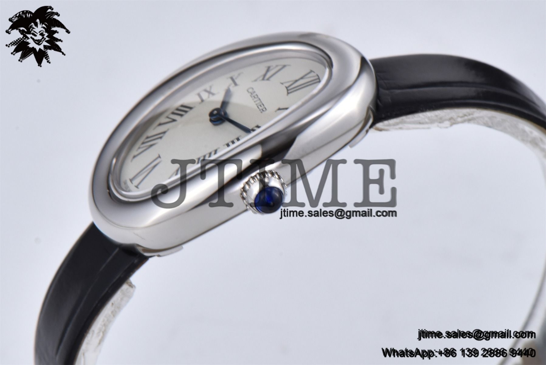 Baignoire Watch AF 1:1 Best Edition White Dial on Black Croco Strap RONDA Quartz - Image 8