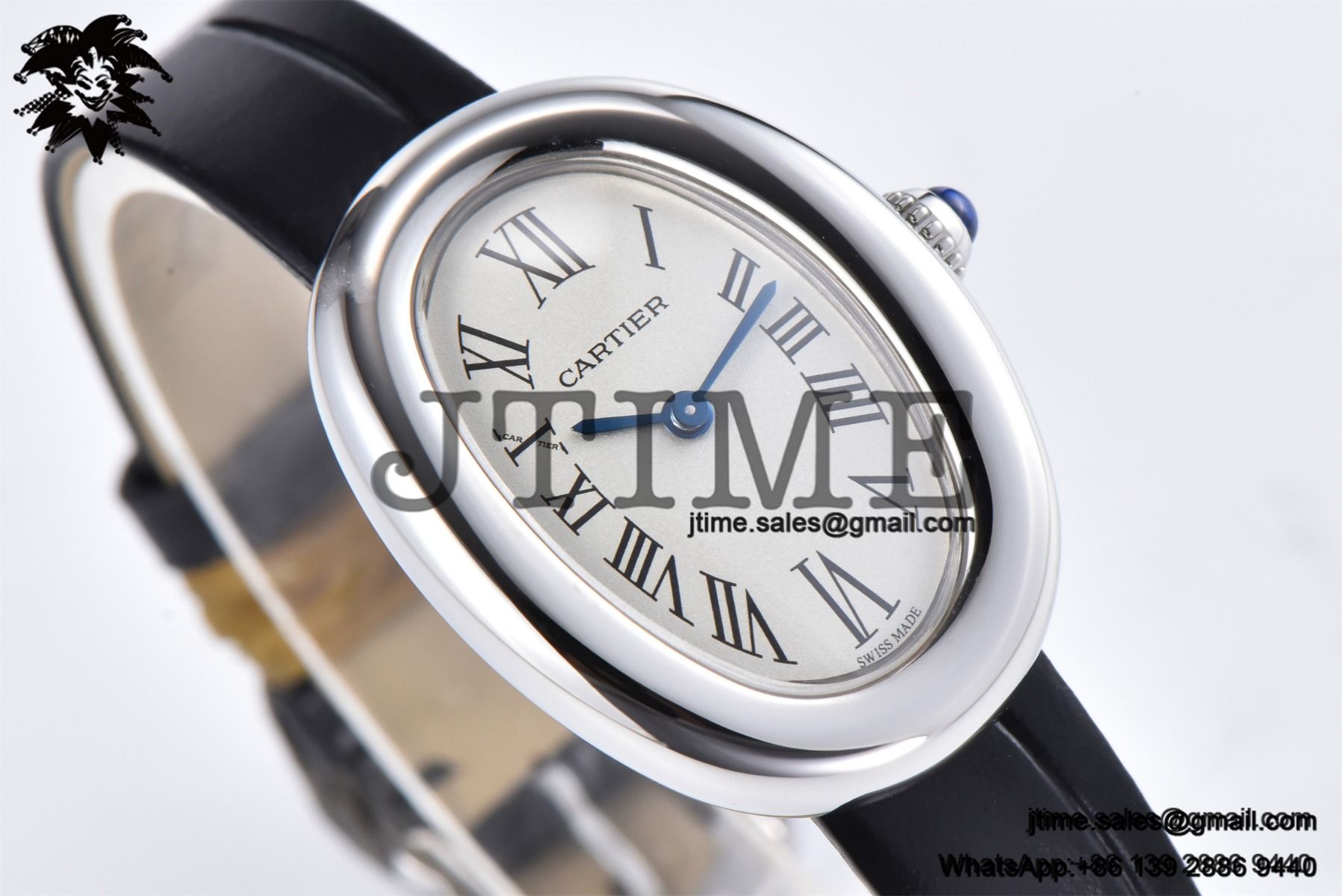 Baignoire Watch AF 1:1 Best Edition White Dial on Black Croco Strap RONDA Quartz - Image 12