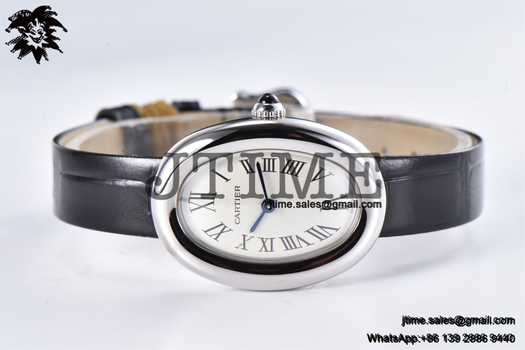 Baignoire Watch AF 1:1 Best Edition White Dial on Black Croco Strap RONDA Quartz - Image 13