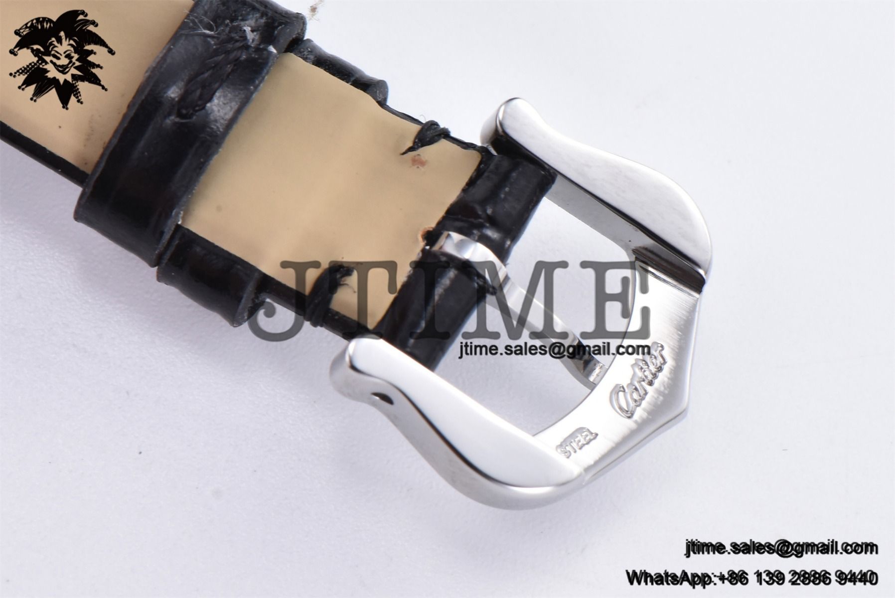 Baignoire Watch AF 1:1 Best Edition White Dial on Black Croco Strap RONDA Quartz - Image 19